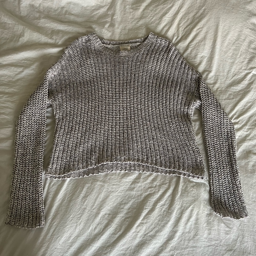 grey sweater